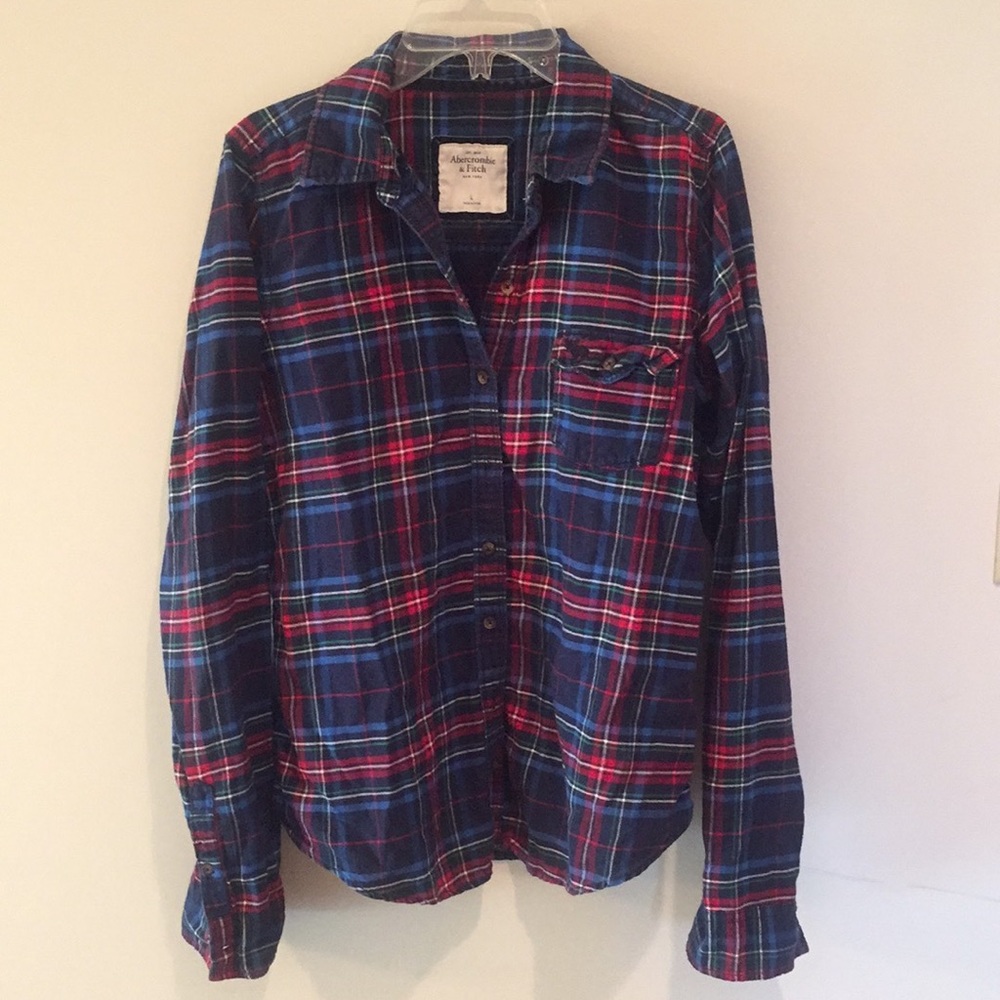 Abercrombie and Fitch multicolored women’s flannel